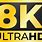 8K Logo Transparent