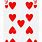 9 Hearts Card