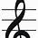 A On Treble Clef