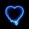 Aesthetic Blue Neon Heart