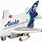 Alaska Airlines Toy Plane