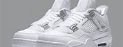 All White Air Jordans 4S
