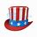 American Flag Top Hat