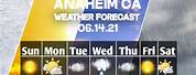 Anaheim Weather Tomorrow