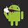 Android Eating an Apple