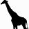 Animal Silhouette Giraffe