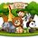 Animals in the Zoo Clip Art