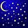 Animated Moon and Stars