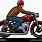 Animated Motorcycle Rider