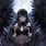 Anime Black Angel Wings