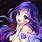 Anime Girl Kawaii Purple Galaxy