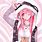 Anime Girl Pink Hair Hoodie