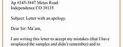 Apology Letter for Mistake at Work to Boss