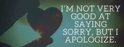 Apology Quotes Images