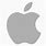 Apple Logo Grey Background