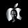 Apple Logo with Steve Jobs Shadow