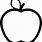 Apple Outline Cricut