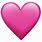 Apple Pink Heart Emoji