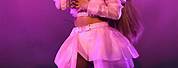 Ariana Grande Pink Dress Live
