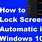 Automatic Lock Screen