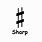 B Sharp Symbol