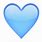 Baby Blue Heart Emoji