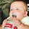 Baby Drinking Funny