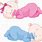 Baby Girl Sleeping Clip Art
