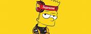 Bart Simpson Supreme BAPE 4K Wallpaper