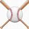 Baseball Bat and Ball Clip Art