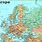 Big Map of Europe with Cities