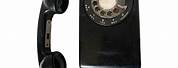 Black Antique Wall Telephone