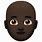Black Bald Emoji