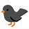 Black Bird. Emoji