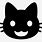 Black Cat Face Emoji