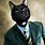 Black Cat in a Suit