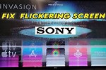 Black Flickering Sony TV