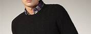 Black Knit Sweater Men