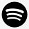 Black Spotify Icon