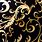 Black and Gold Fabric Texture