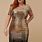 Black and Gold Plus Size Dress