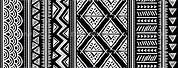 Black and White African Print Wallpaper