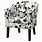 Black and White Fabric Chairs