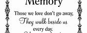 Black and White Loving Memory Poems Funeral