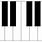 Blank Piano Keyboard Template