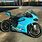 Blue Ducati Motorcycles