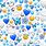 Blue Emoji Background