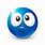 Blue Emoji Drooling