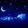 Blue Night Light Background