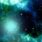 Blue and Green Galaxy Background